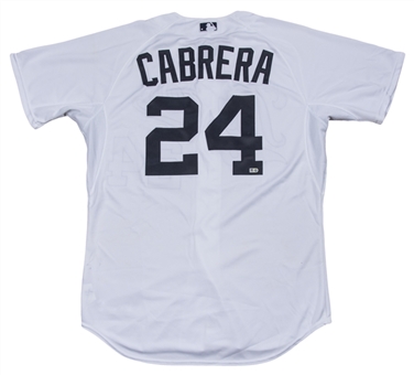 2014 Miguel Cabrera Game Used Detroit Tigers Alternate Fiesta Tigres Jersey Used On 8/2/2014 For Career Home Run #382 (MLB Authenticated)